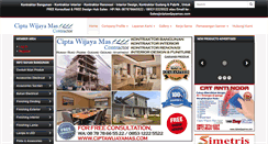 Desktop Screenshot of ciptawijayamas.com